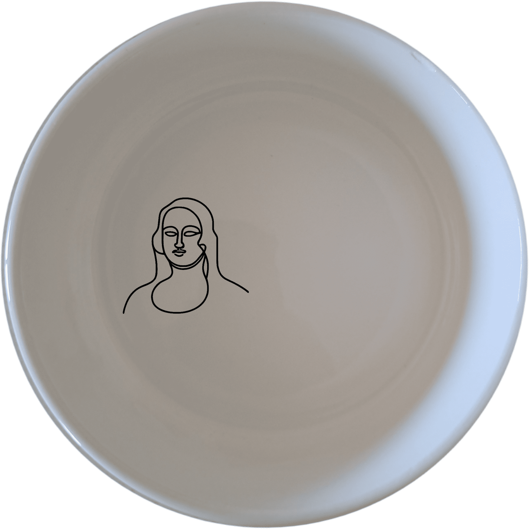 The Curvy Fat Mona Lisa Bowl Set of 4 - Range 4 features a unique, artistic design that brings a touch of classic art to your dining table.