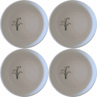 Arum Lilies Bowl Set of 4 - Range 2 is a stylish and versatile addition to any kitchen, perfect for serving and enjoying meals in a sophisticated setting.