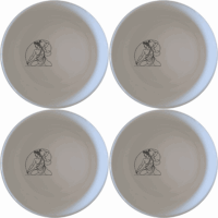 The Greek Mythology Imagery Bowl Set of 4 - Range 1 brings ancient artistry to your table, featuring elegant designs inspired by classical themes.