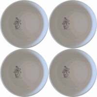 The Greek Mythology Imagery Bowl Set of 4 - Range 2 brings ancient elegance to your dining table with timeless designs.