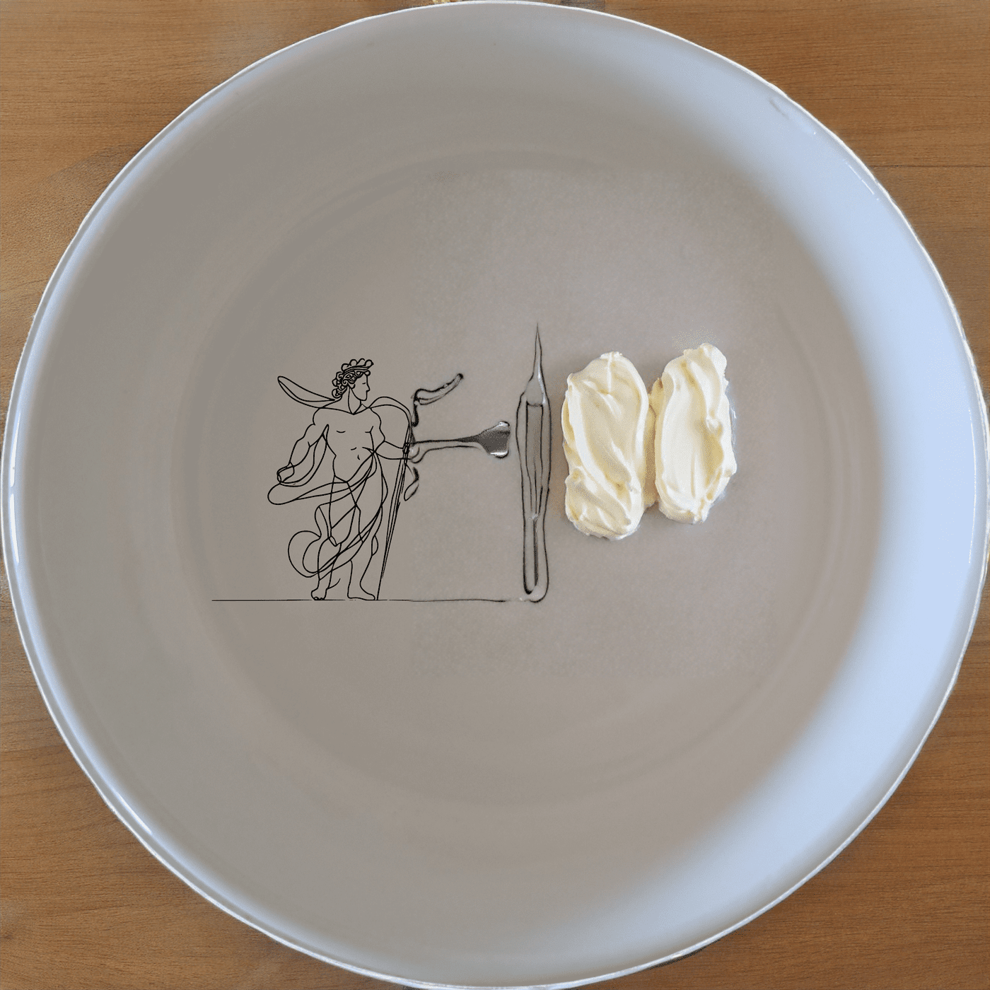 The Greek Mythology Imagery Bowl Set of 4 - Range 12 brings classical elegance to your dining table with intricate artwork.