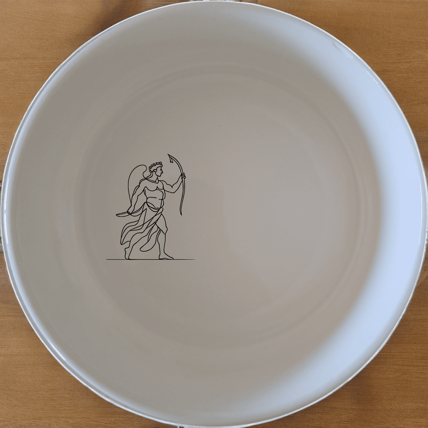 Discover the Mythology Imagery Ceramic Bowl Set of 4 - Range 4, a stunning collection of four 12cm white ceramic bowls featuring intricate laser-etched designs inspired by ancient Greek mythology.