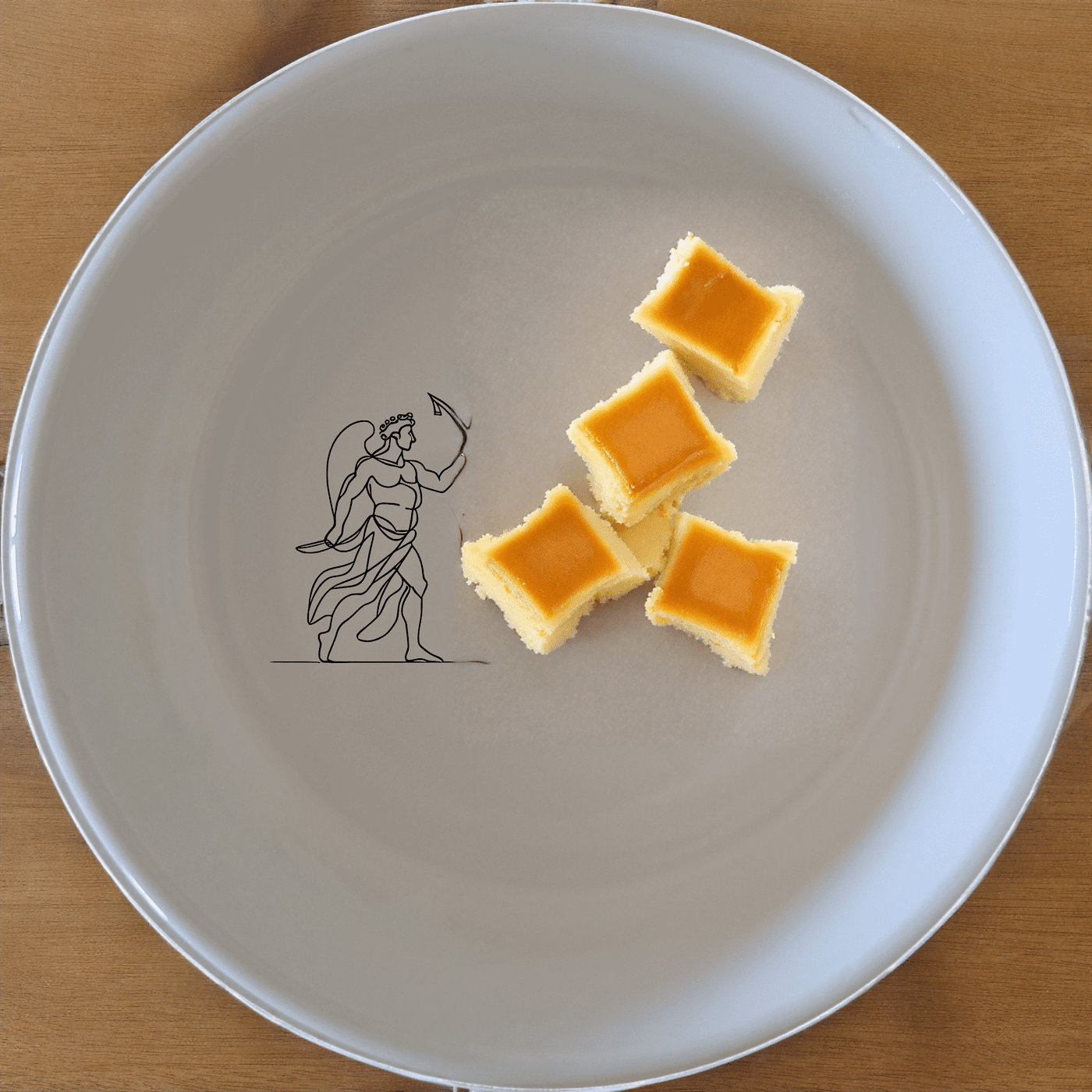 Discover the Mythology Imagery Ceramic Bowl Set of 4 - Range 4, a stunning collection of four 12cm white ceramic bowls featuring intricate laser-etched designs inspired by ancient Greek mythology.