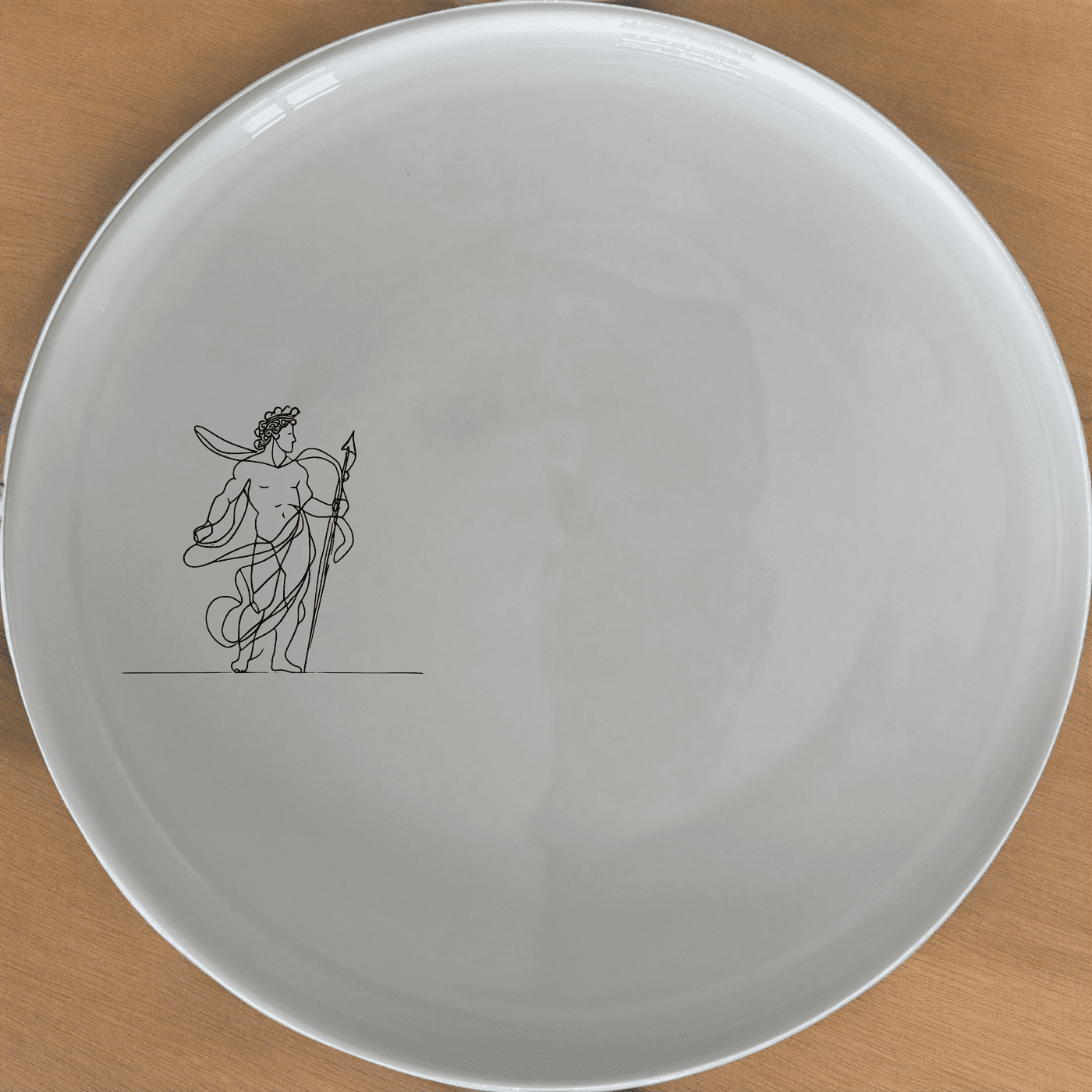 Greek Mythology Imagery Side Plate Set of 4 - Range 3 offers a timeless and artistic touch to your dining table with intricate mythological designs.