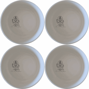 The Hindu Imagery Panda Bowl Set of 4 features intricate designs that bring spiritual elegance to your dining experience.