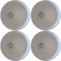 The Japanese Bonsai Tree Bowl Set of 4 - Range 2 features minimalist designs perfect for any dining occasion.
