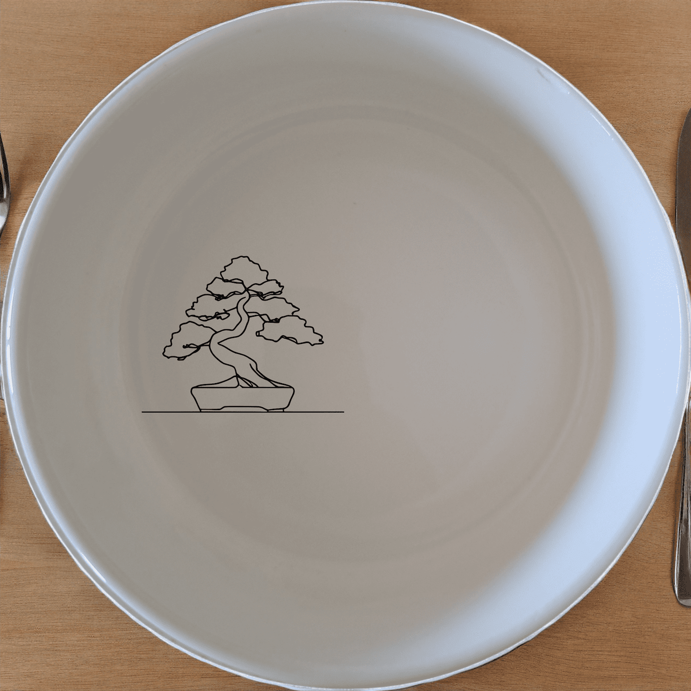 The Japanese Bonsai Tree Bowl Set of 4 - Range 3 features elegant minimalist designs perfect for any dining occasion.