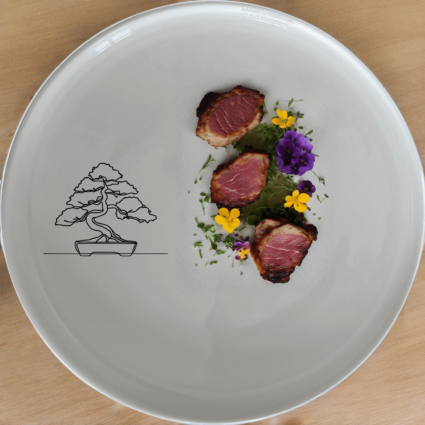 Discover the Japanese Bonsai Tree Side Plate Set of 4 - Range 2, a stylish and versatile addition to your dining collection.