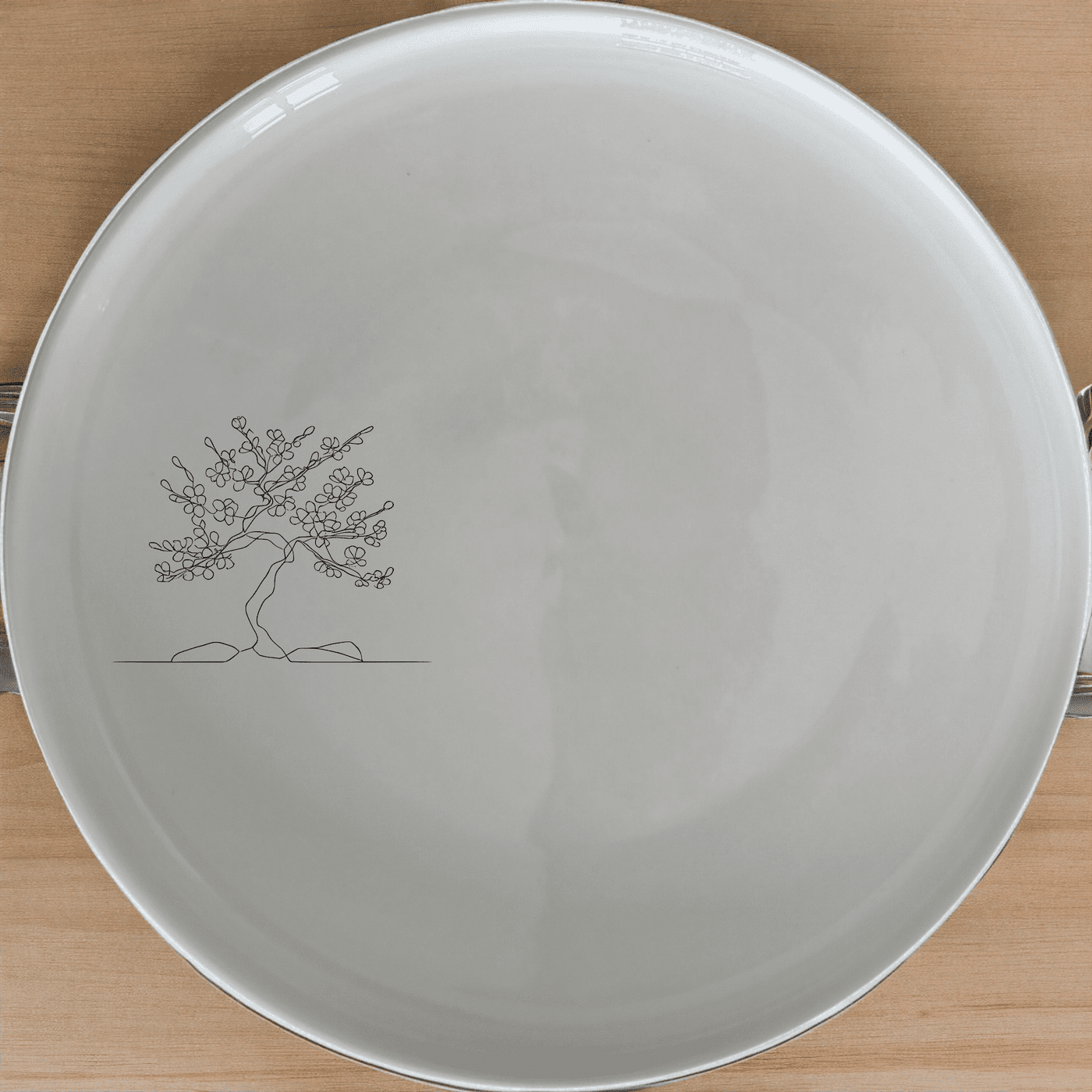 Japanese Cherry Blossom Tree Dinner Plate Set of 4 - Range 1 is a beautiful and elegant set of plates perfect for any dining occasion.