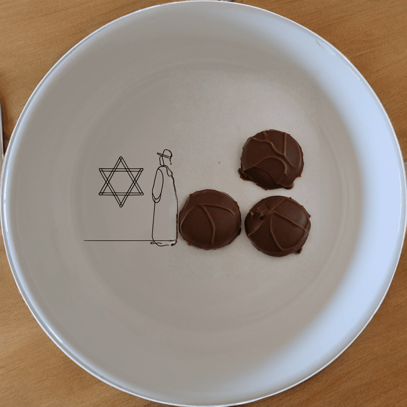 Jewish Imagery Flat Bowl Set of 4 adds a touch of cultural elegance to your dining experience with intricate designs.