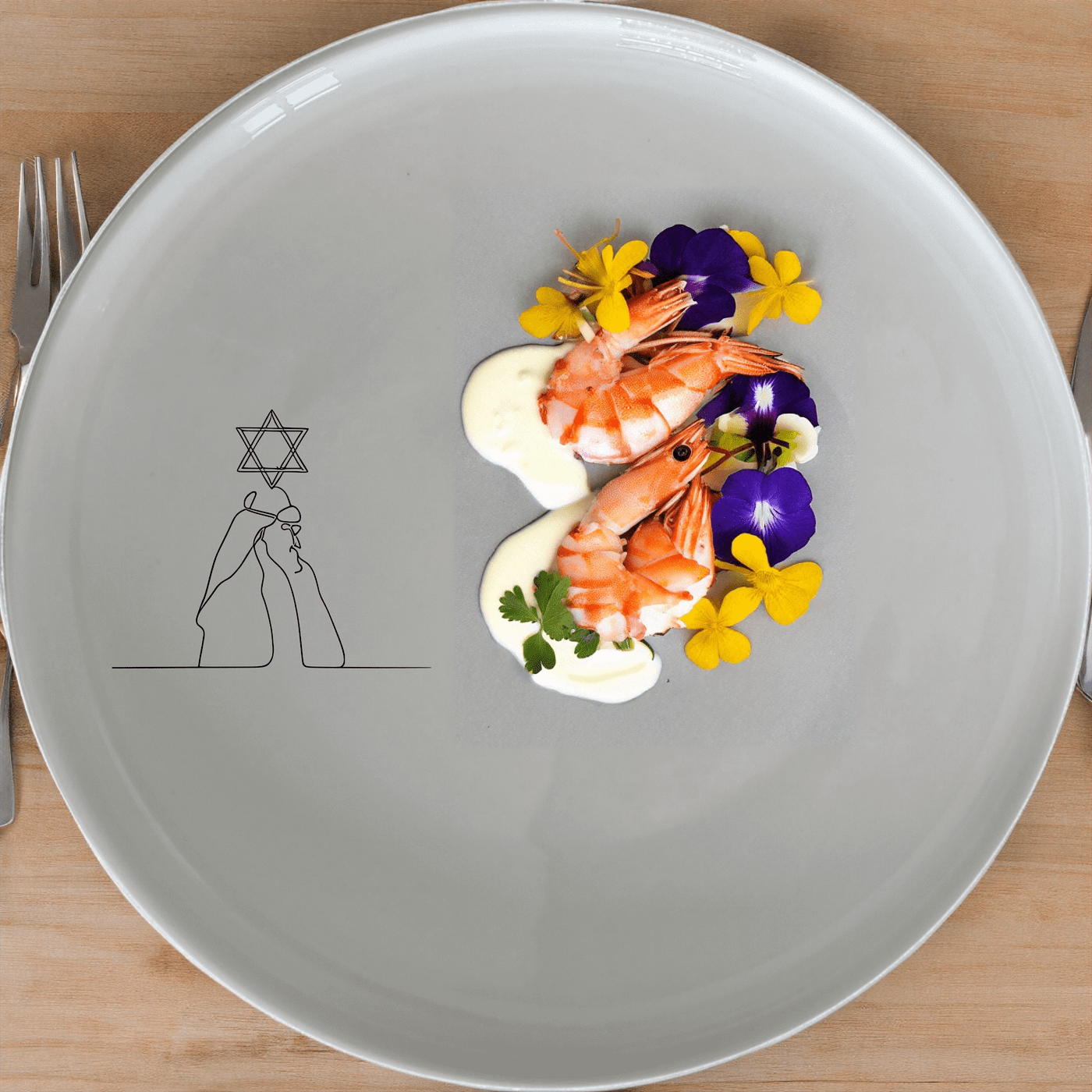 Jewish Imagery Side Plate Set of 4 offers a unique and meaningful addition to your dining collection, perfect for special occasions or everyday use.