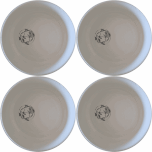 The Yingyang Koi Fish Bowl Set of 4 features a harmonious design inspired by ancient symbolism, perfect for adding a touch of serenity to your dining experience.