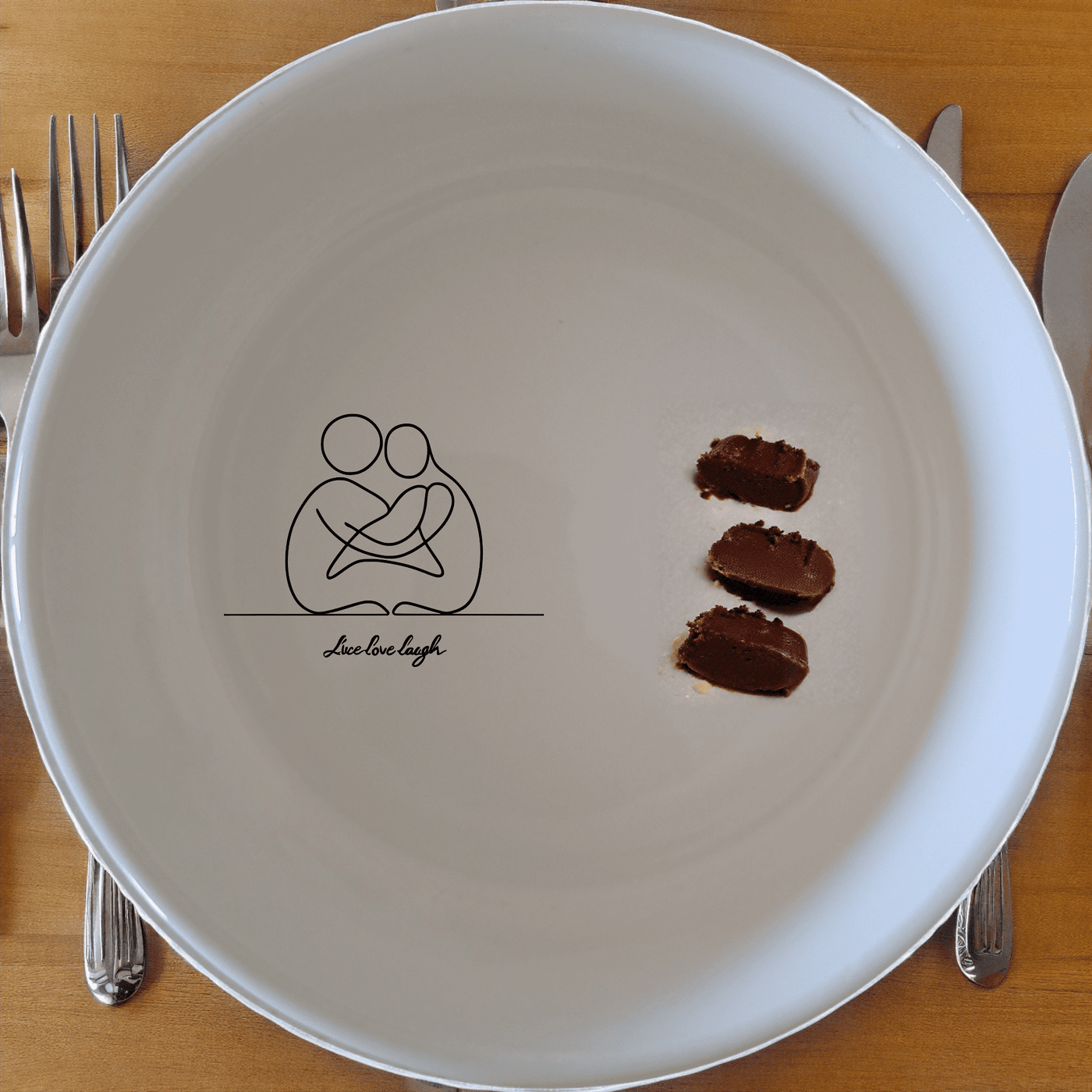 Live Love Laugh Bowl Set of 4 - Range 1 is a charming set of four white ceramic bowls, each featuring an elegant laser-etched design.