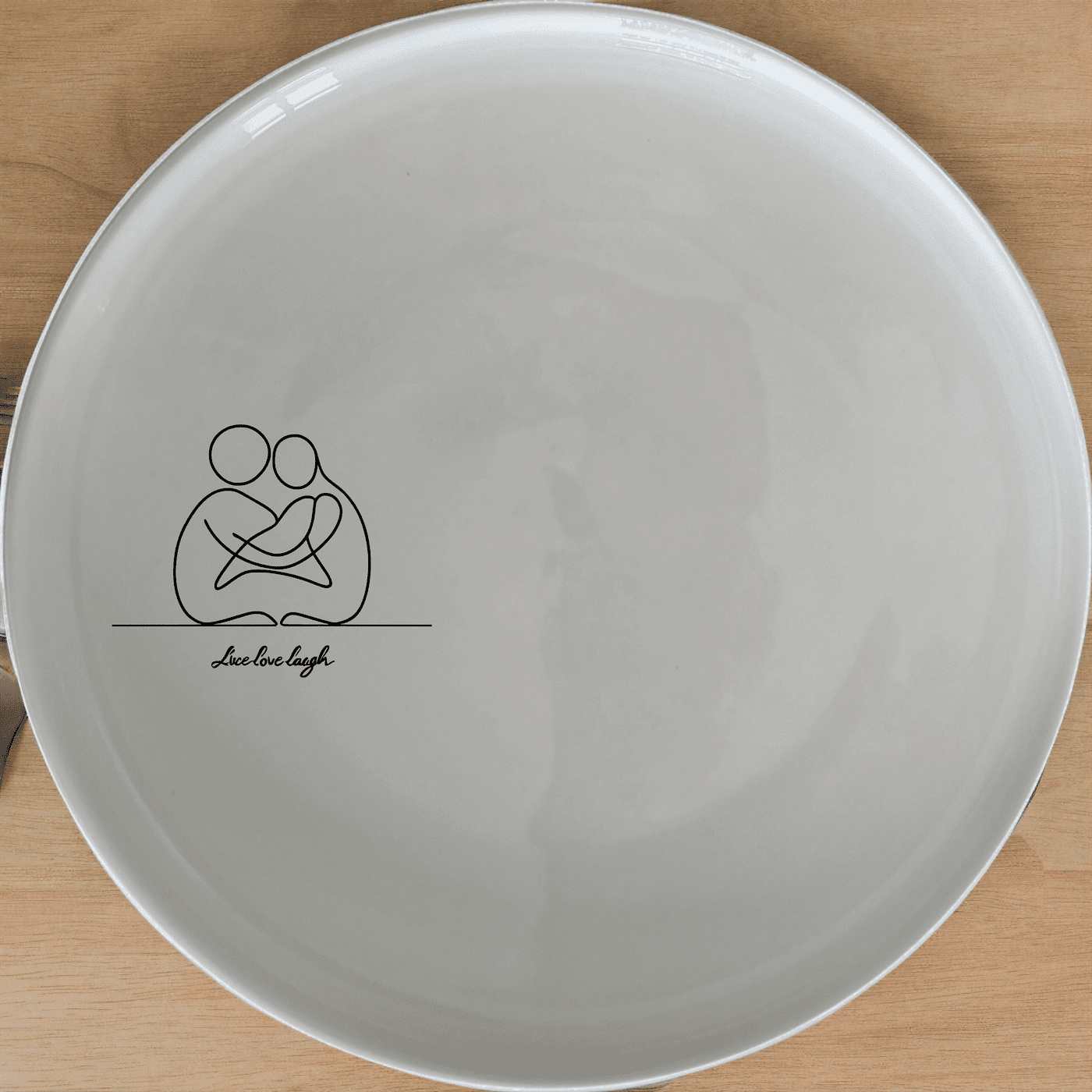 Live Love Laugh Side Plate Set of 4 - Range 1 is a charming and versatile addition to any dining set.