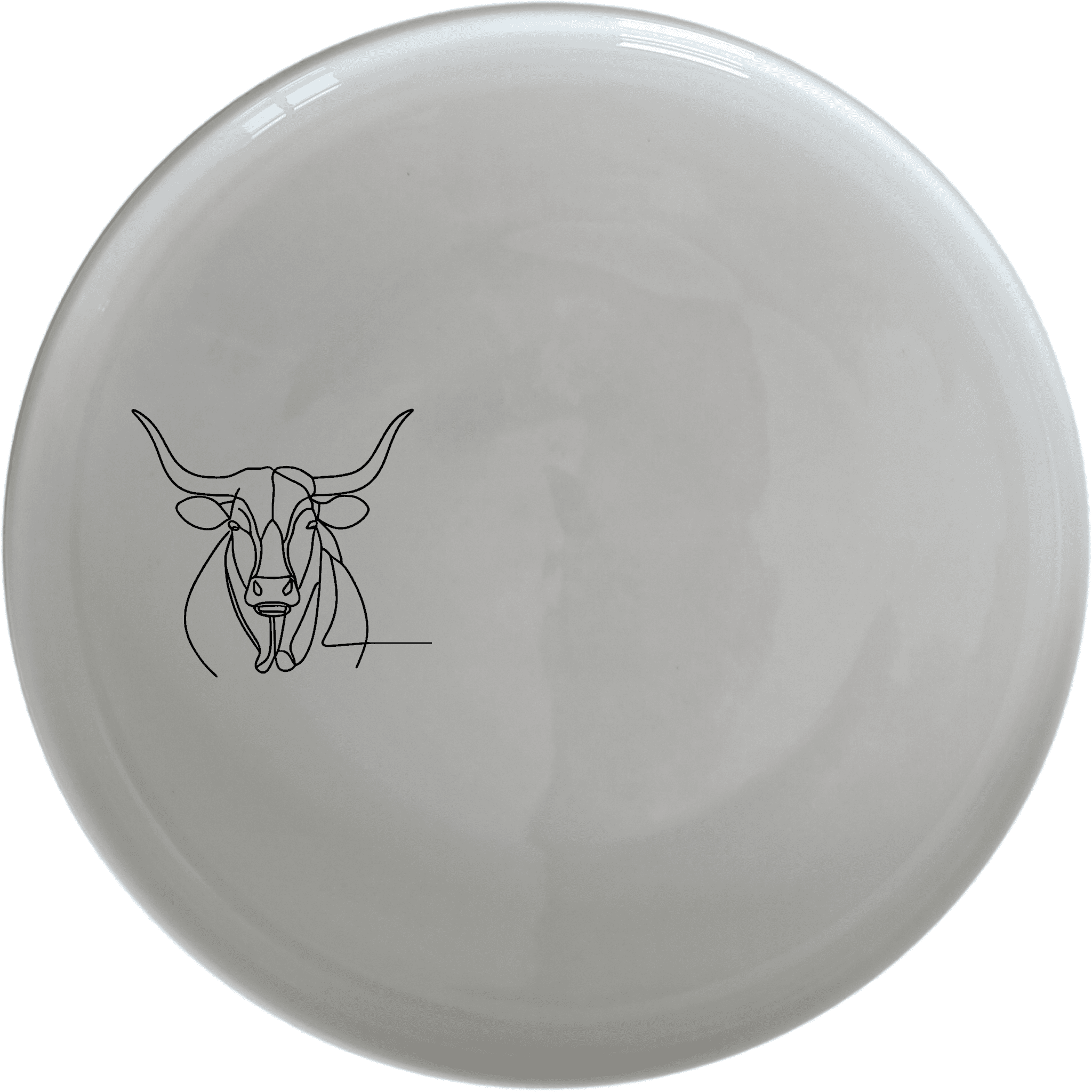 The Long Horn Steer Dinner Plate Set of 4 - Range 1 features a minimalist design perfect for modern dining. Crafted from durable ceramic, these plates are microwave and dishwasher safe, making them ideal for everyday use.