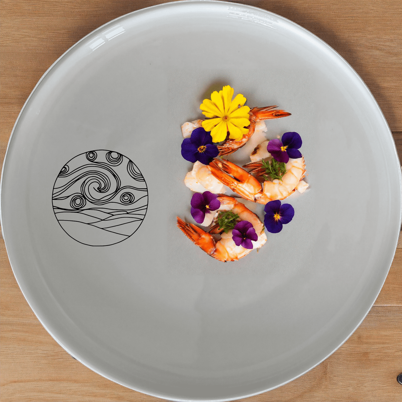 The starry night painting dinner plate set of 4 features a captivating abstract design that brings a touch of artistic elegance to your dining table.