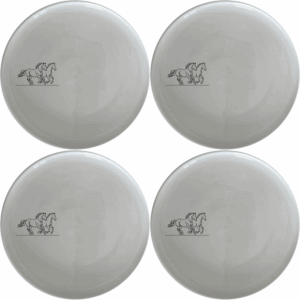 The Silhouette Running Horses Dinner Plate Set of 4 adds an artistic touch to your dining table with its sleek, minimalist design.