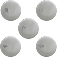 African Big Five Dinner Plate Set of 5 - Range 1 is a stylish and unique addition to any dining table, perfect for those who appreciate wildlife designs.
