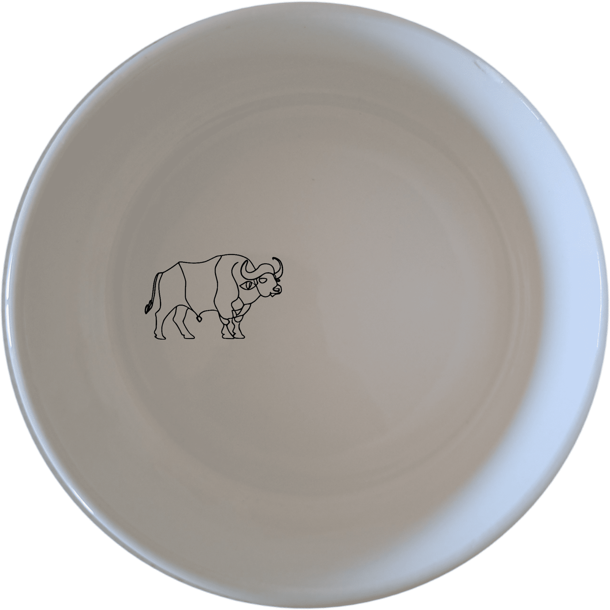 The African Buffalo Bowl Set of 4 features a striking silhouette design, perfect for modern and nature-inspired dining.