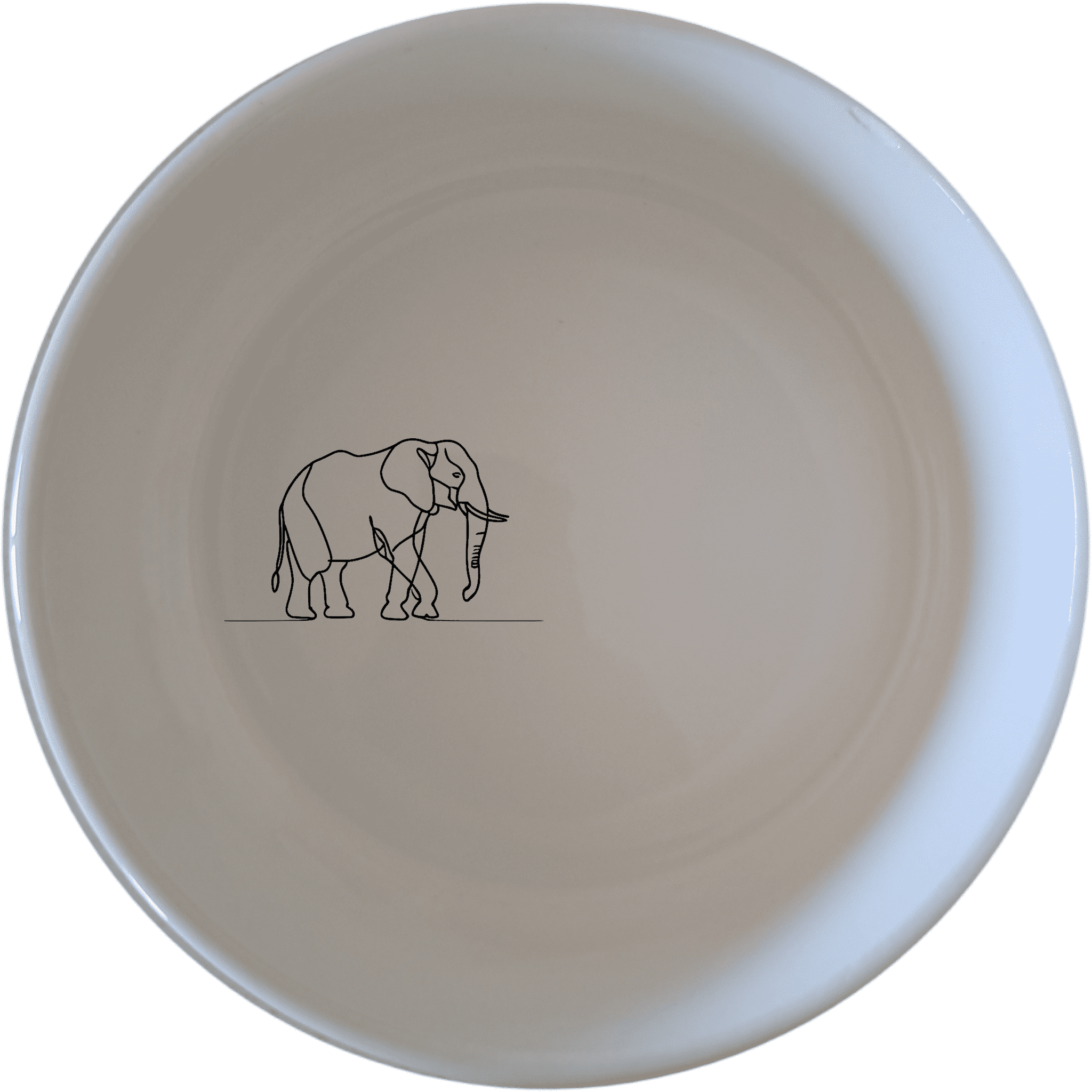 The Silhouette Big Five African Elephant Bowl Set of 4 features a minimalist design perfect for modern kitchens and dining spaces.