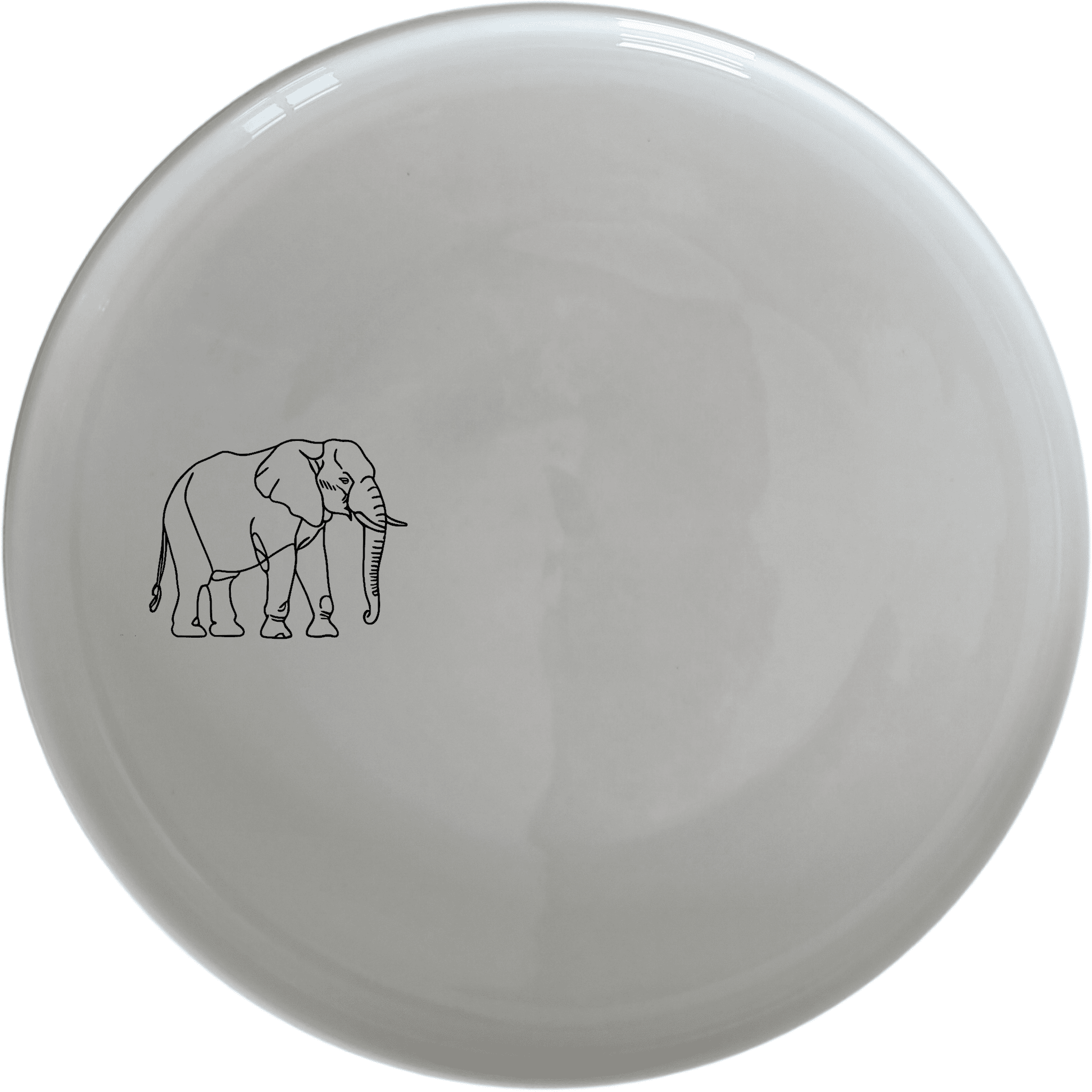 The Silhouette Big Five Elephant Dinner Plate Set of 4 features elegant laser-etched designs perfect for any dining occasion.