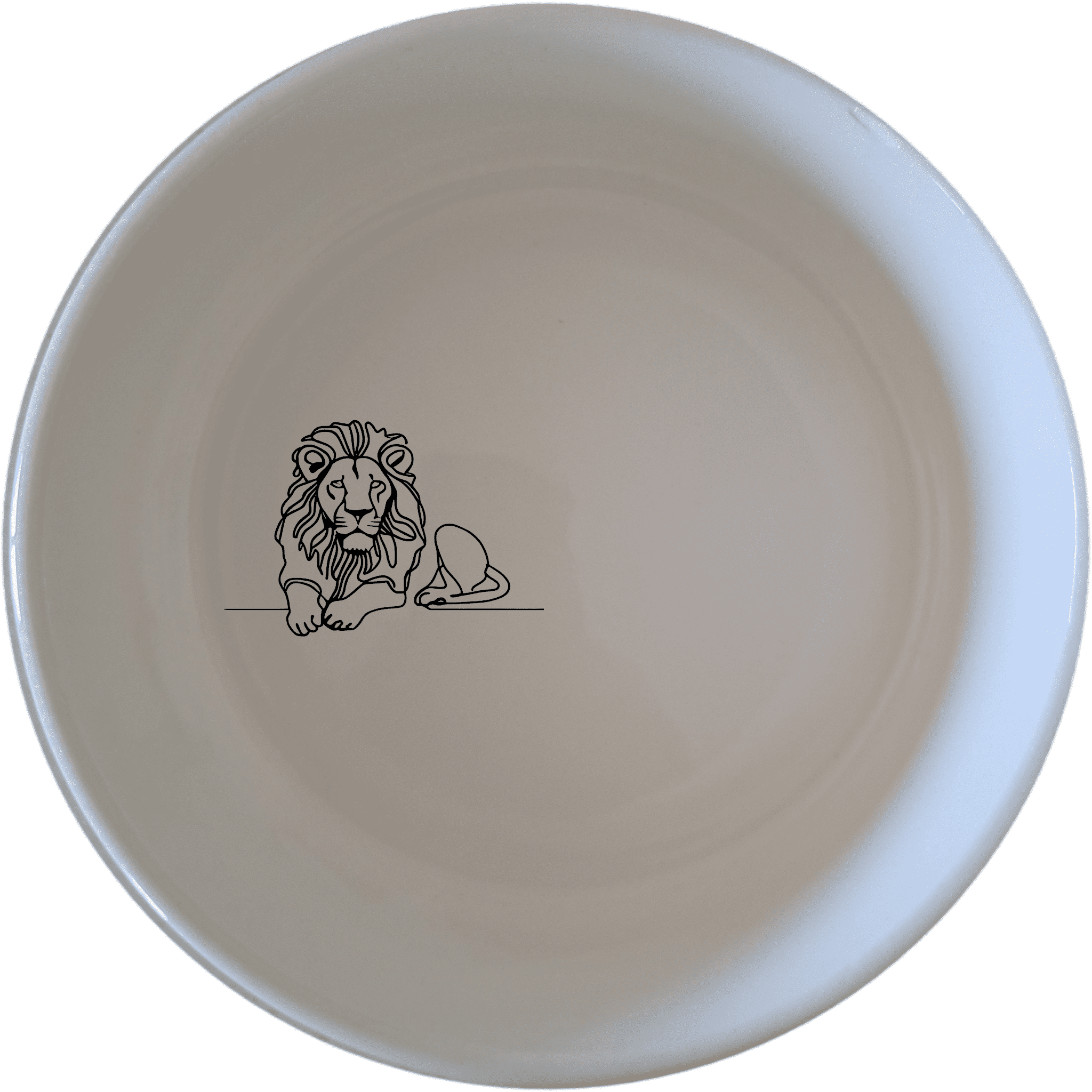 The African Lion Bowl Set of 4 features a sleek silhouette design, perfect for modern dining and everyday use.