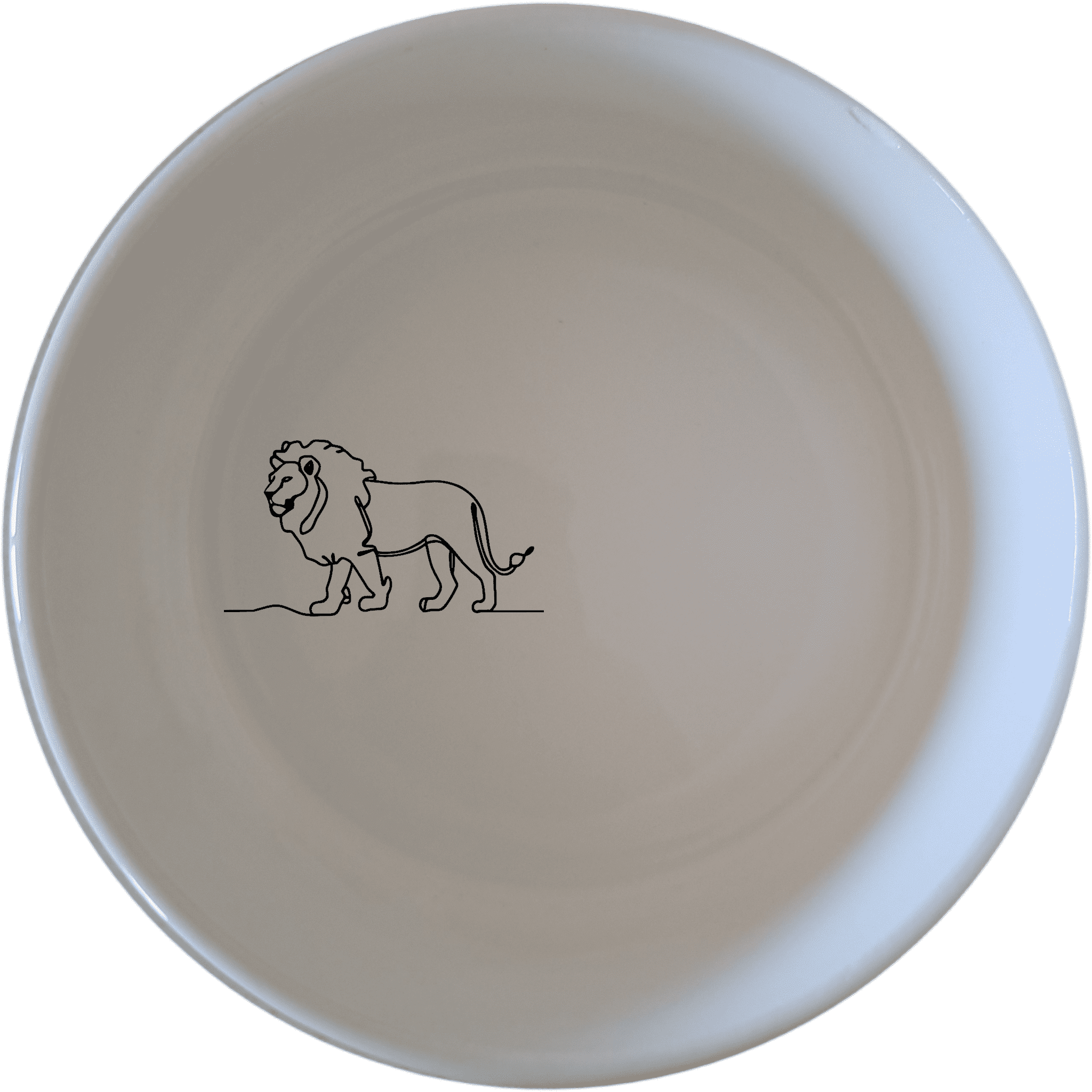 The African Lion Silhouette Bowl Set of 4 features a striking silhouette design, perfect for adding a touch of wildlife elegance to your dining table.