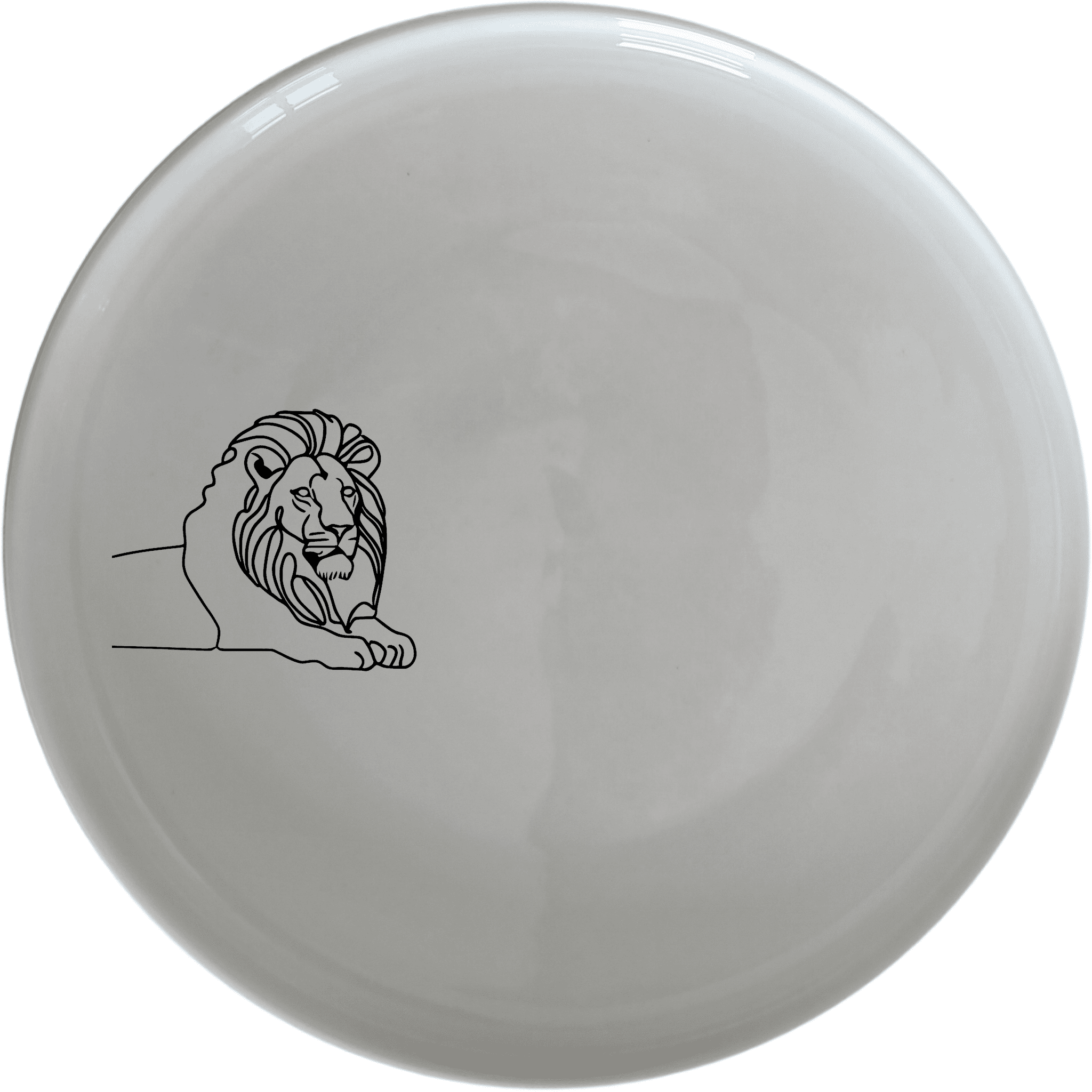 The African Lion Dinner Plate Set of 4 features a sleek silhouette design, perfect for modern dining and everyday use.