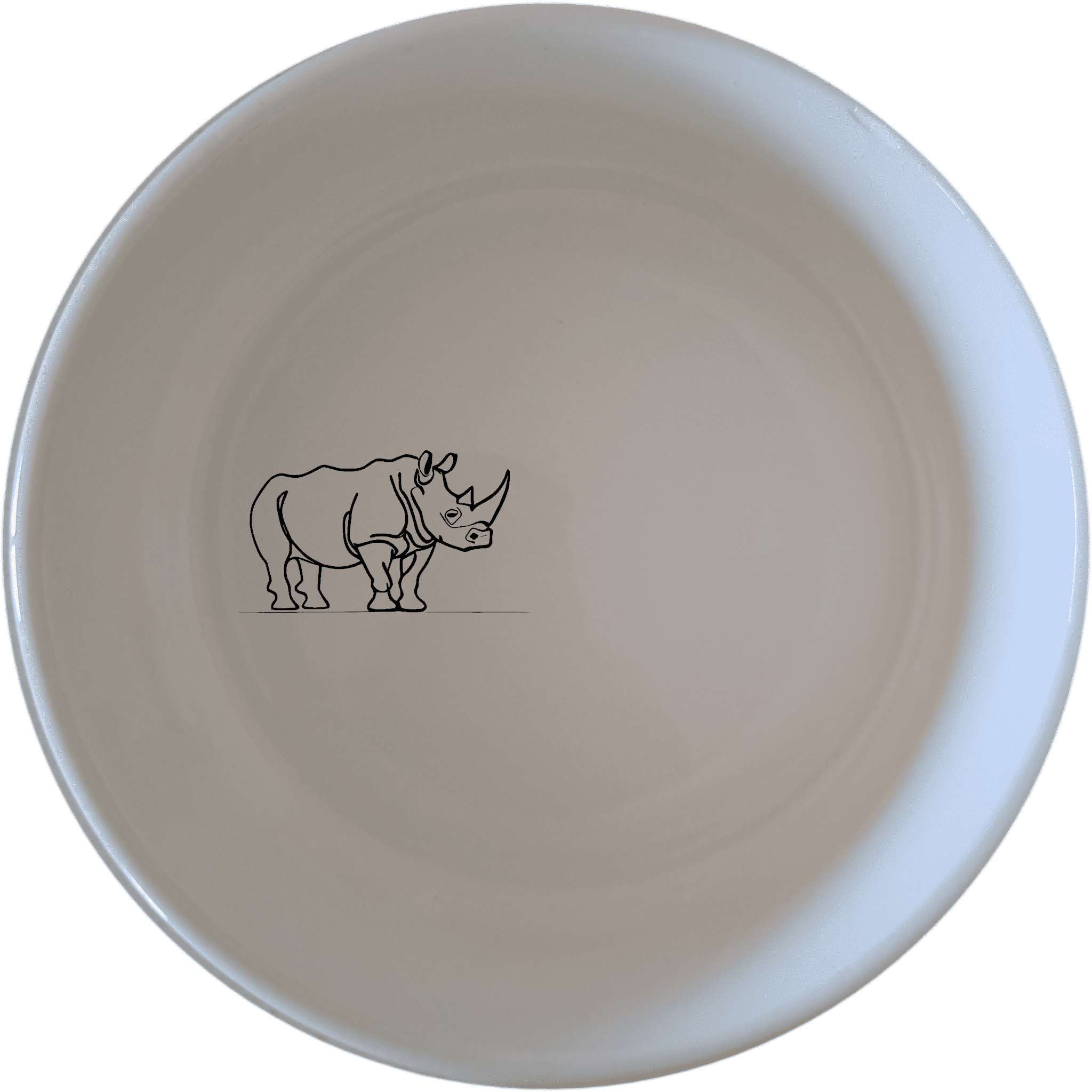 The Silhouette Big Five African Rhino Bowl Set of 4 features a striking silhouette design, perfect for adding a touch of wildlife elegance to your dining experience.