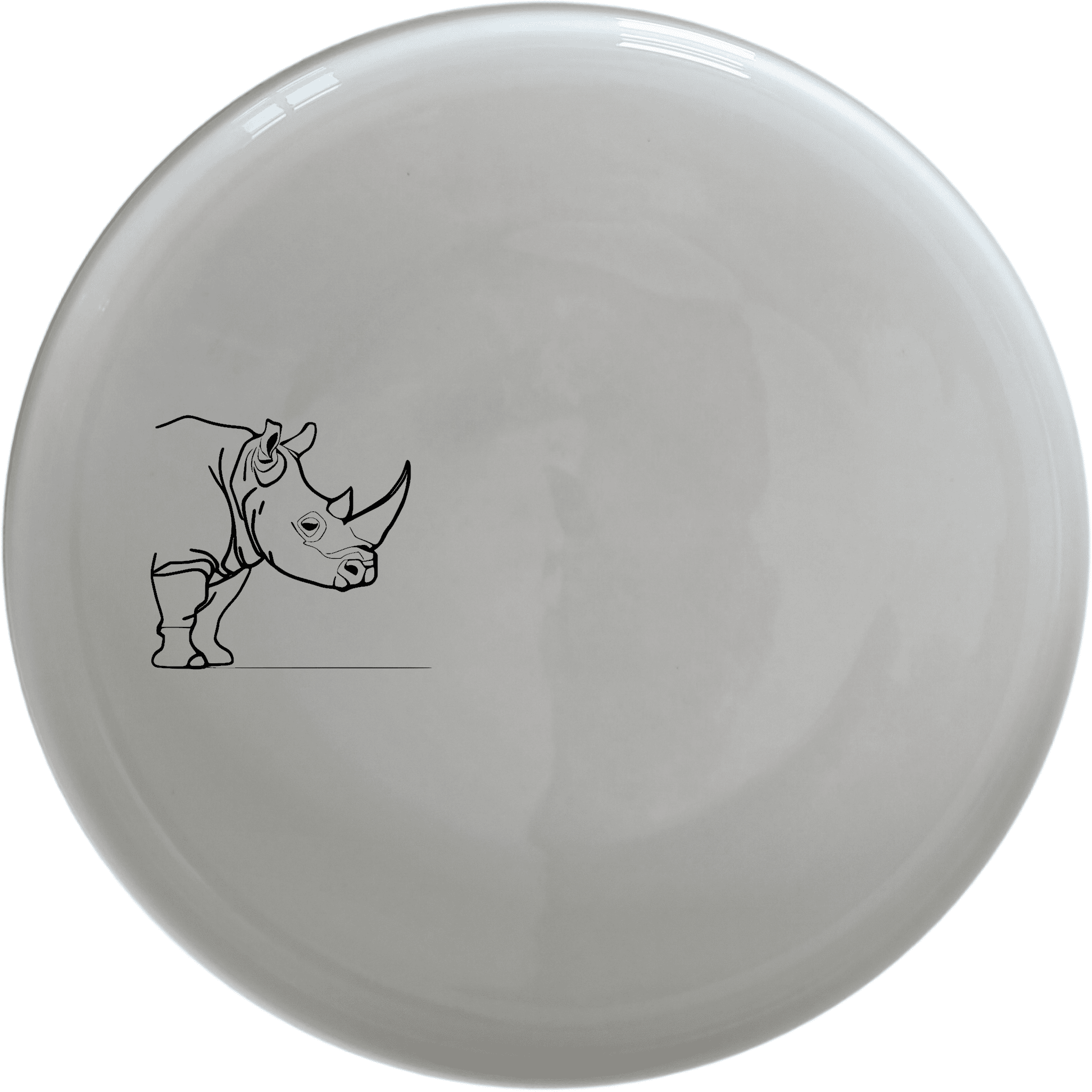 The Silhouette Big Five African Rhino Dinner Plate Set of 4 features a minimalist design perfect for modern dining. Each plate showcases a sleek African rhino silhouette, adding a touch of wildlife elegance to your table setting. Crafted from durable ceramic, these plates are microwave and dishwasher safe, making them ideal for everyday use or special occasions.