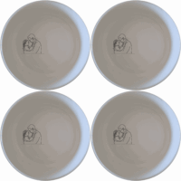 The Sillohette Father Daughter Bowl Set of 4 - Range 2 is a charming and elegant addition to any dining table, perfect for everyday use or special occasions.