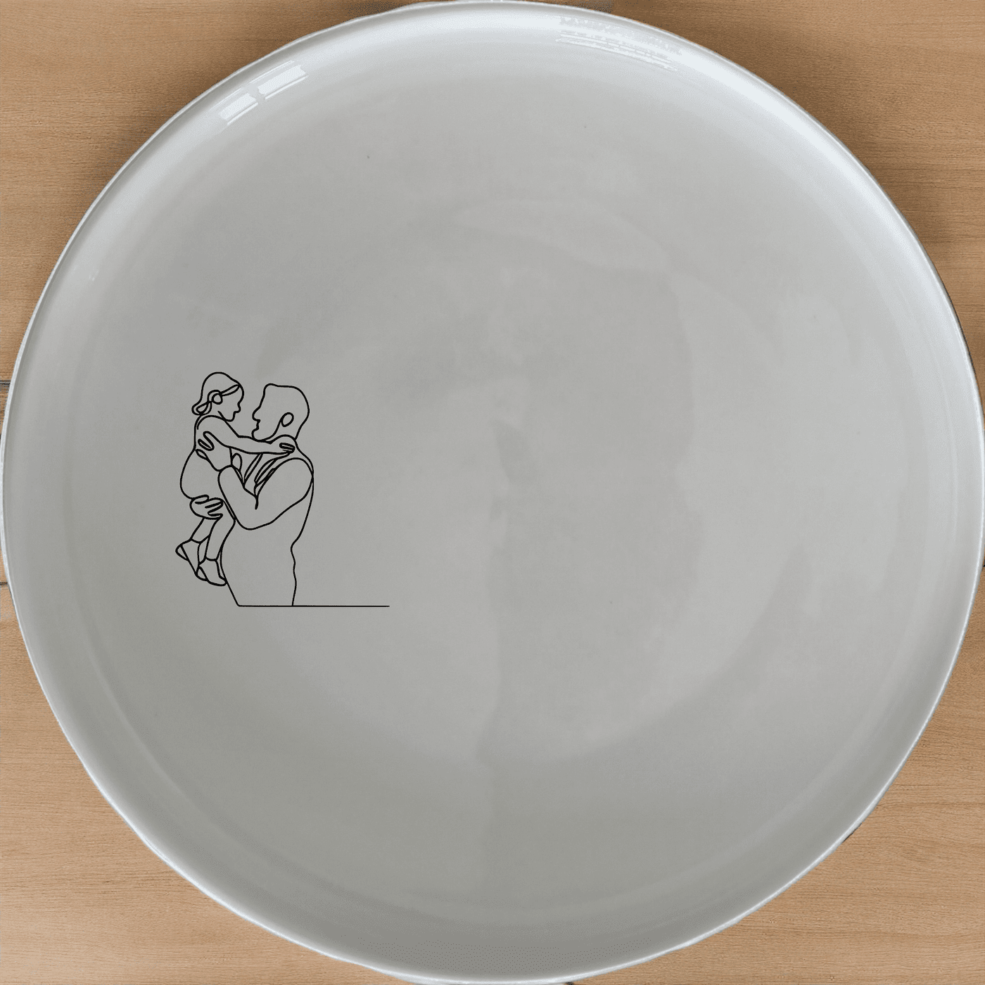 The Sillohette Father Daughter Dinner Plate Set of 4 - Range 3 is a beautifully designed set that adds a touch of elegance to any dining table. Crafted from high-quality ceramic, these plates feature a timeless silhouette design that celebrates the bond between father and daughter.