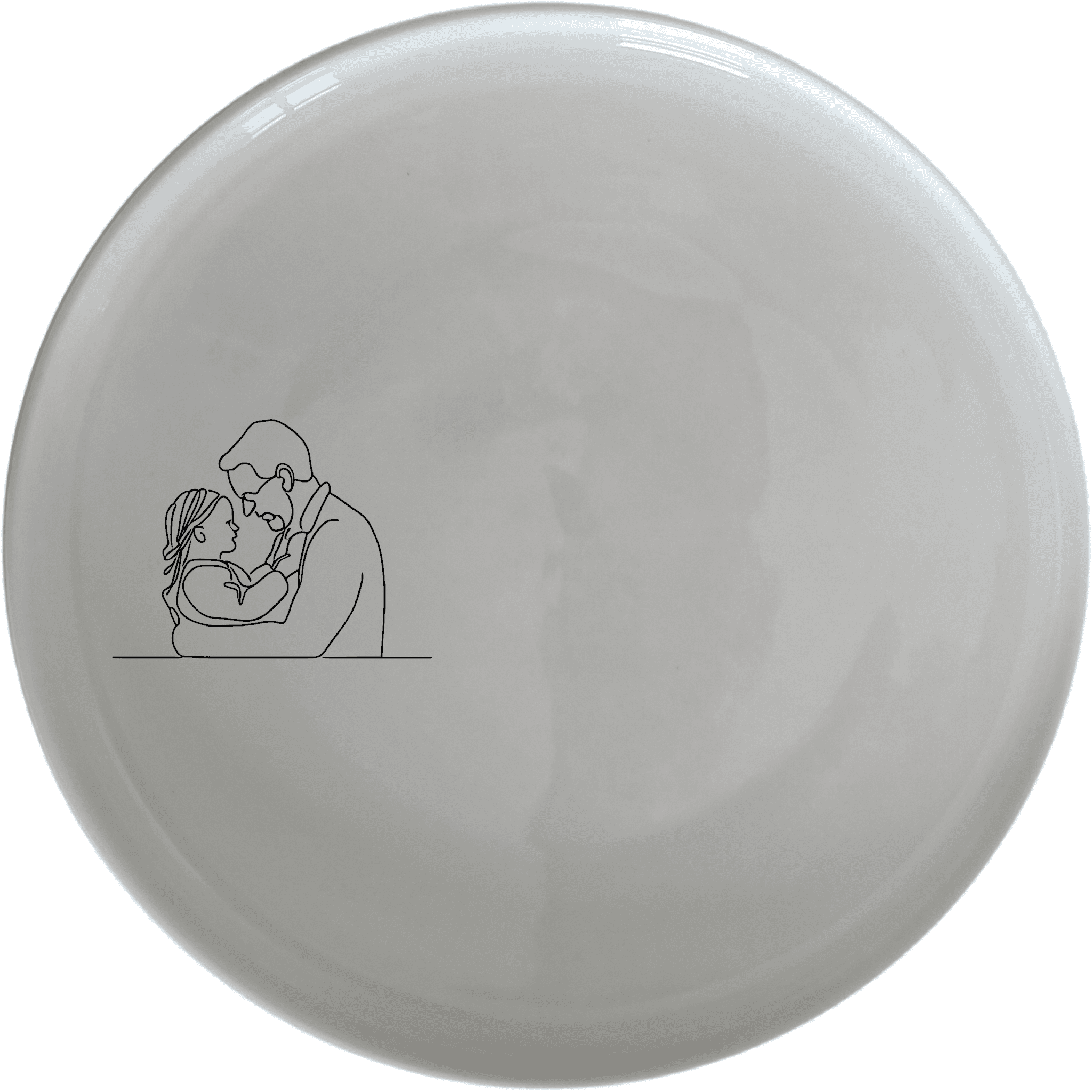 The Sillohette Father Daughter Side Plate Set of 4 - Range 2 is a charming and elegant addition to any dining table, perfect for everyday use or special occasions.