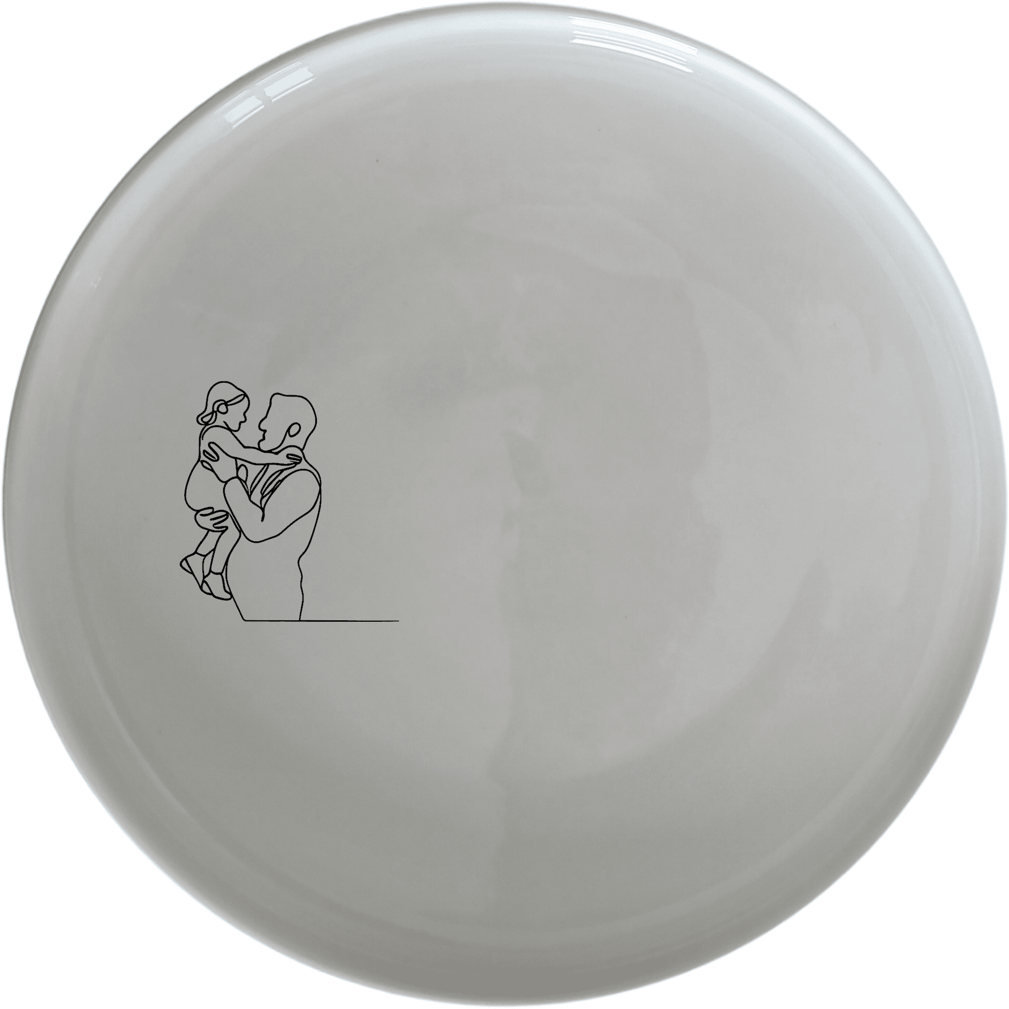 The Sillohette Father Daughter Side Plate Set of 4 - Range 3 is a beautifully designed set of ceramic plates featuring a touching silhouette of a father and daughter, perfect for everyday use or special occasions.