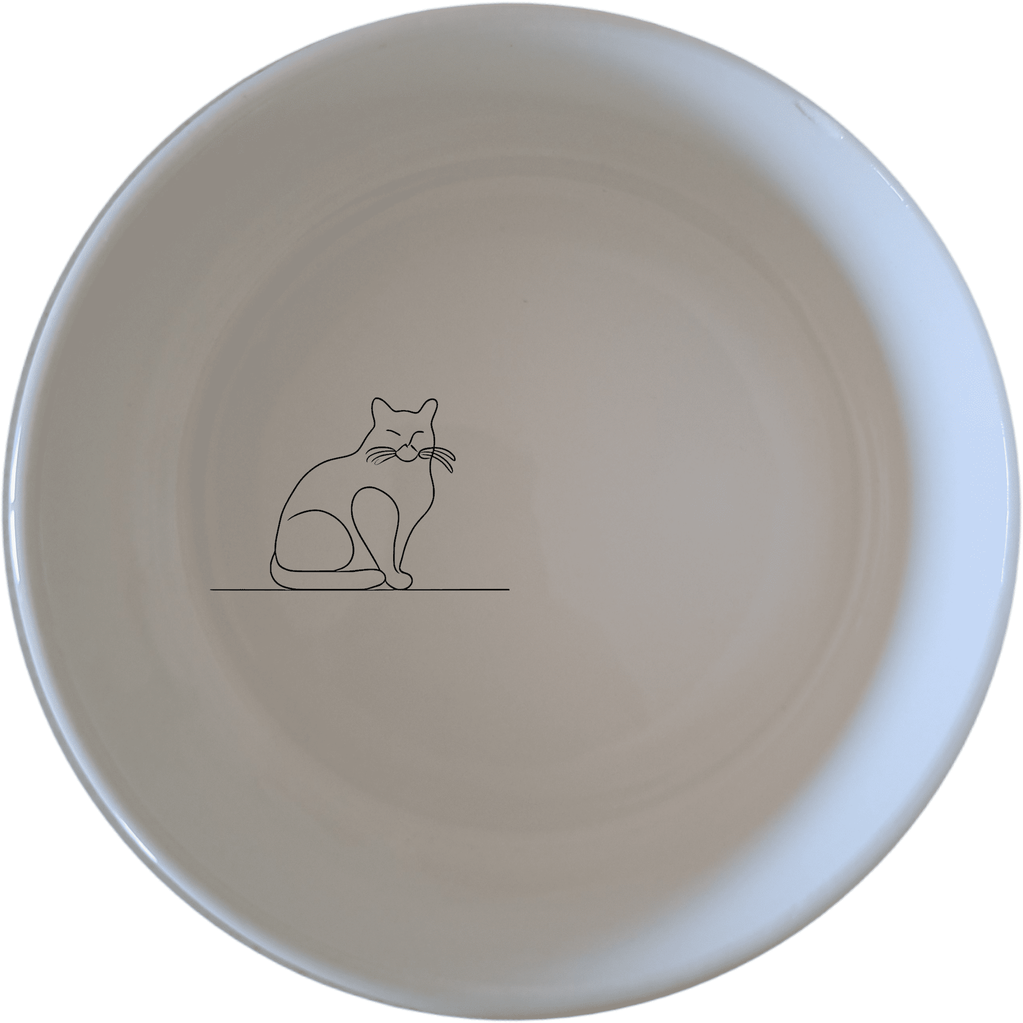 The Silhouette Fat Curvey Cat Bowl Set of 4 - Range 1 is a charming and functional addition to any kitchen, perfect for cat lovers who appreciate minimalist design and quality craftsmanship.