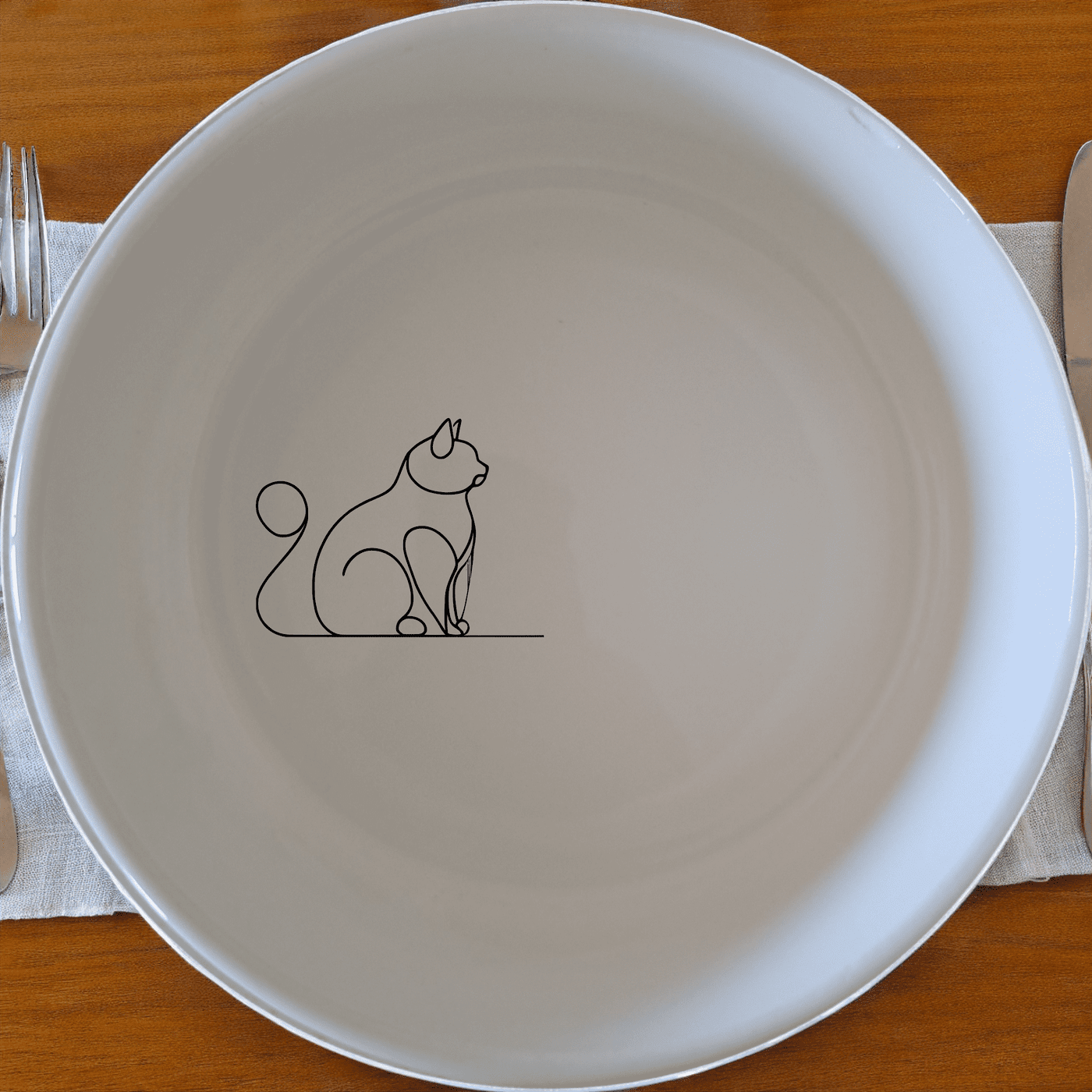 Discover the Silhouette Fat Curvey Cat Bowl Set of 4 - Range 2, a charming addition to your kitchen collection.