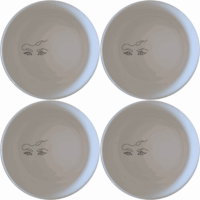 Smokey Glaring Womens Eyes Bowl Set of 4 - Range 2 is a stylish and modern addition to your kitchen collection, perfect for everyday use or special occasions.