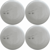 Smokey Glaring Womens Eyes Dinner Plate Set of 4 - Range 2 is a stylish and modern dinnerware set that adds a touch of sophistication to any dining table.