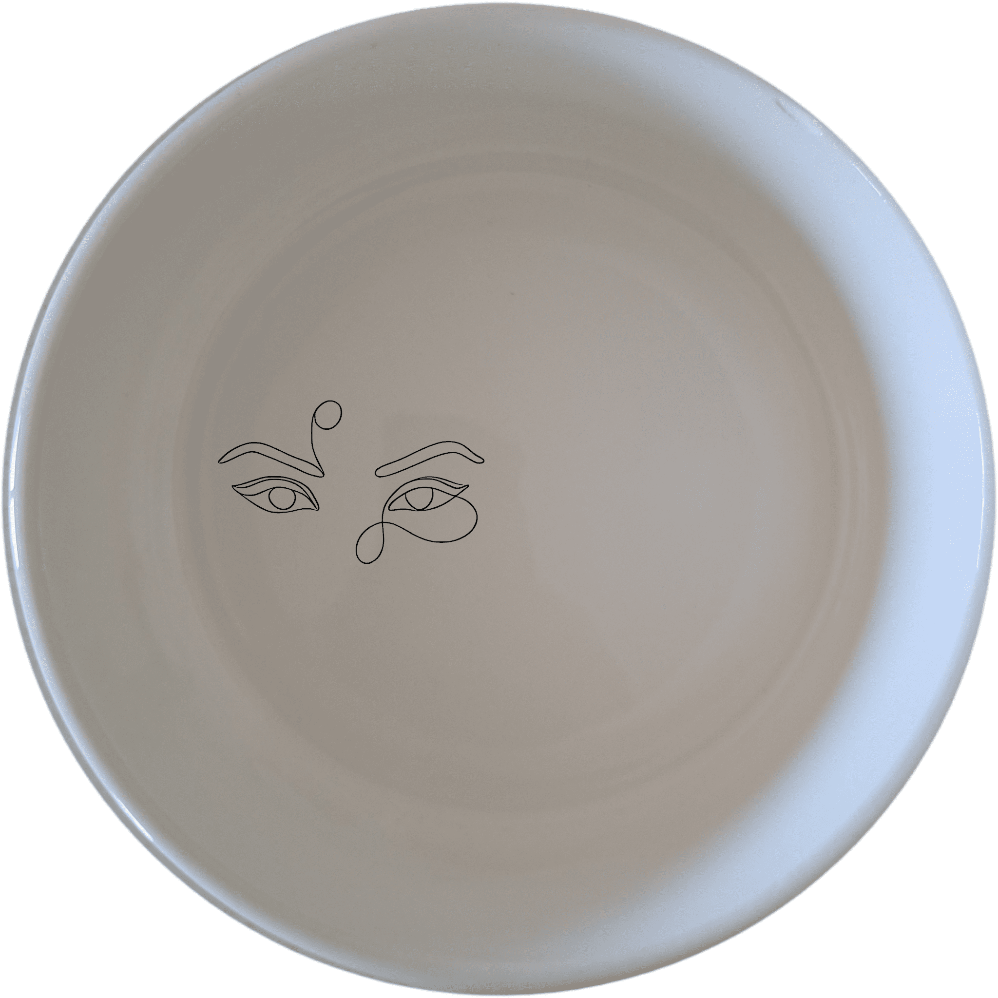 The Smokey Glaring Womens Eyes Bowl Set of 4 - Range 1 features a striking design with smokey, glaring women's eyes, perfect for adding a bold artistic touch to your dining experience.