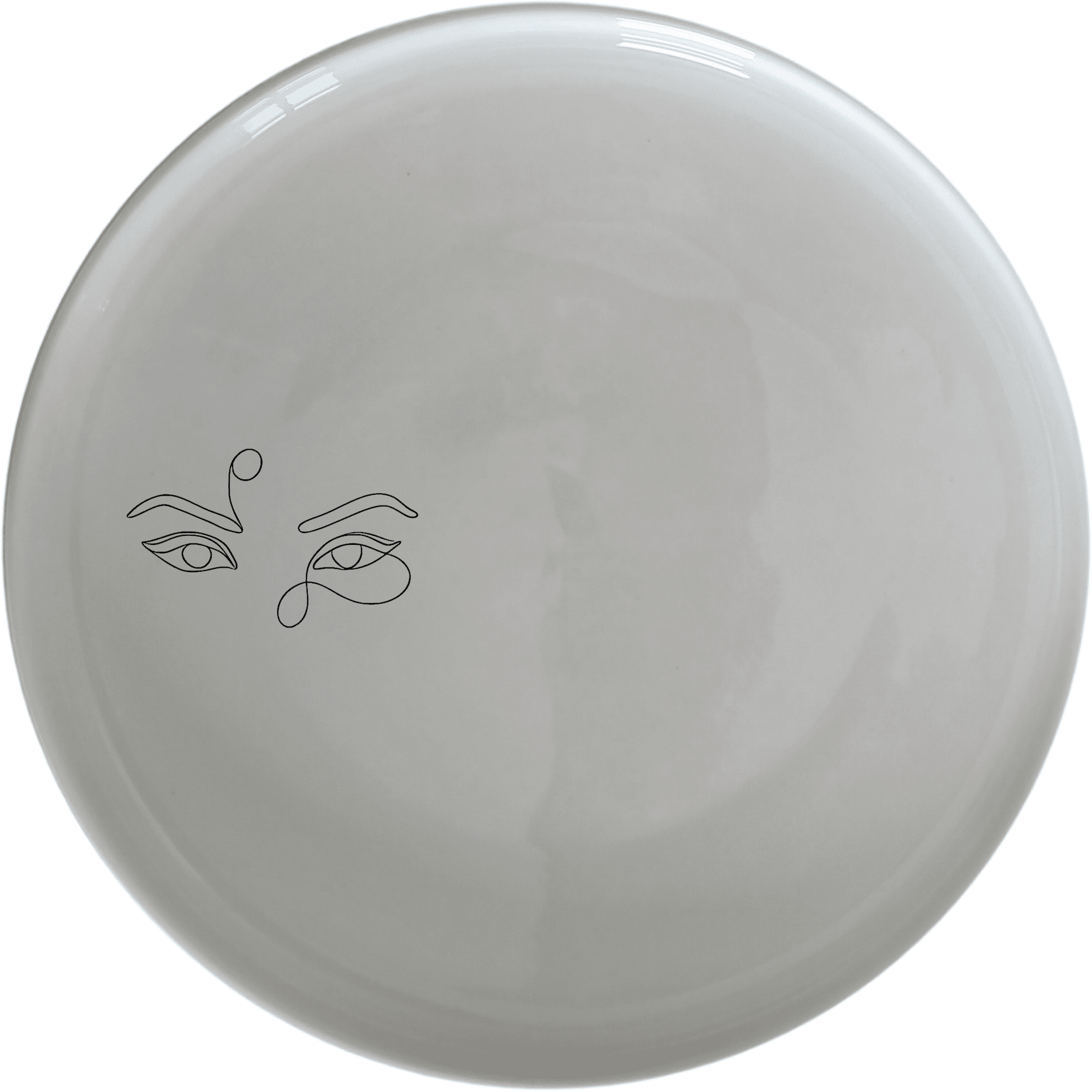 Smokey Glaring Womens Eyes Dinner Plate Set of 4 - Range 1 is a stylish and modern dinner plate set featuring an abstract design of smokey glaring women's eyes.