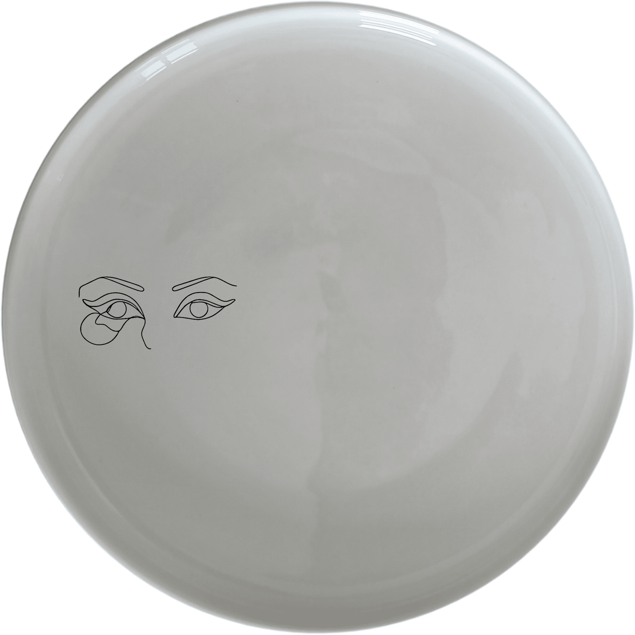 Smokey Glaring Womens Eyes Dinner Plate Set of 4 - Range 3 adds a bold artistic touch to your dining table with striking eye designs.