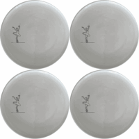 Swan Ballet Dancer Side Plate Set of 4 - Range 4 is a stunning and elegant set of four white ceramic side plates, each featuring a laser-etched swan morphing into a ballet dancer design.