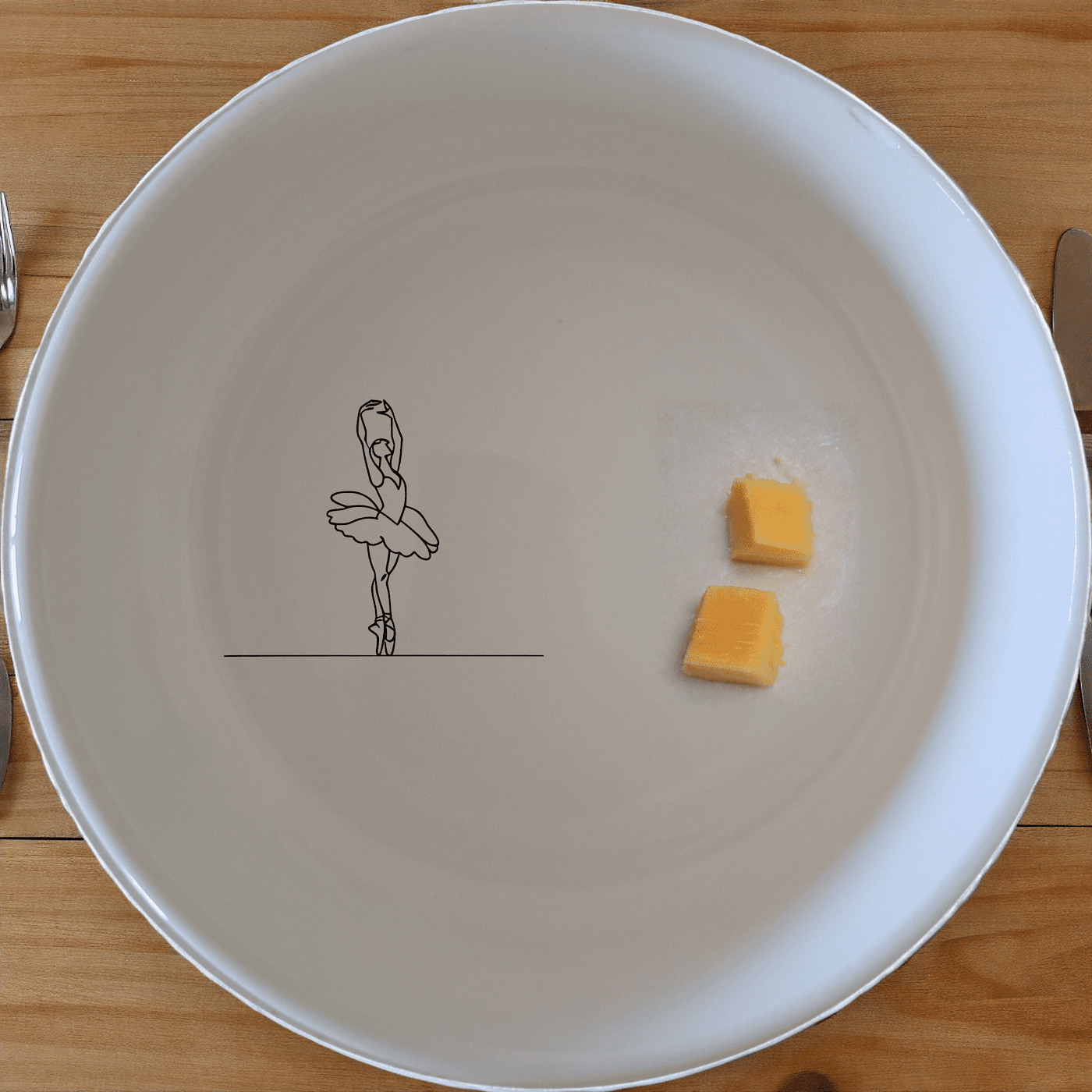 Swan Morphing Ballet Dancer Bowl Set of 4 - Range 2 adds artistic flair to your table setting with elegant swan and dancer designs.