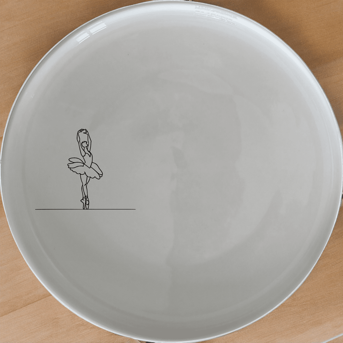 Swan Ballet Dancer Dinner Plate Set of 4 - Range 2 is a captivating dinner plate set featuring elegant swan ballet dancer artwork.