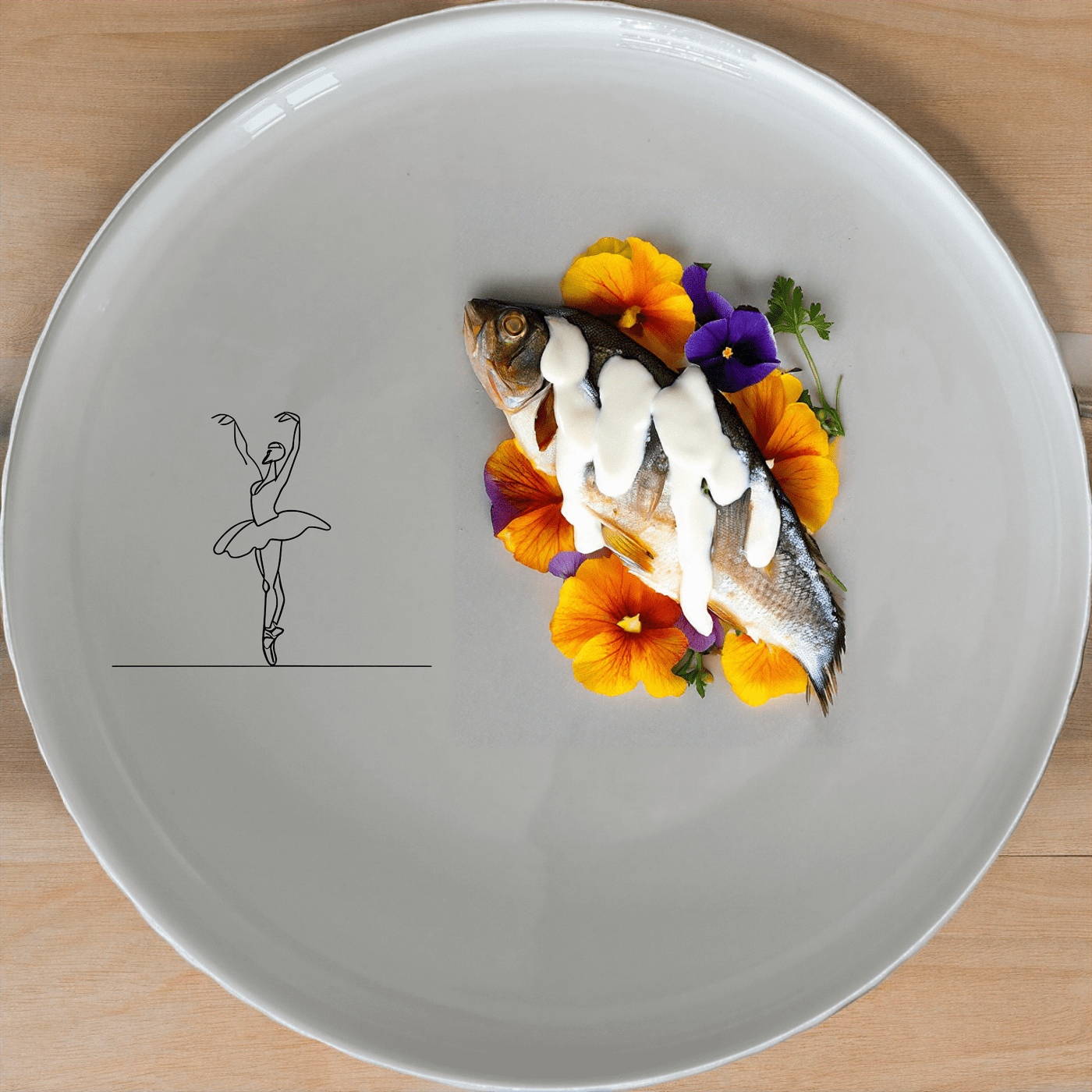 Swan Ballet Dancer Dinner Plate Set of 4 - Range 3 offers a timeless and artistic design perfect for any dining table.