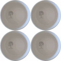 Tree Morphing Face Bowl Set of 4 - Range 1 is a unique and stylish addition to your kitchen, featuring an abstract design.