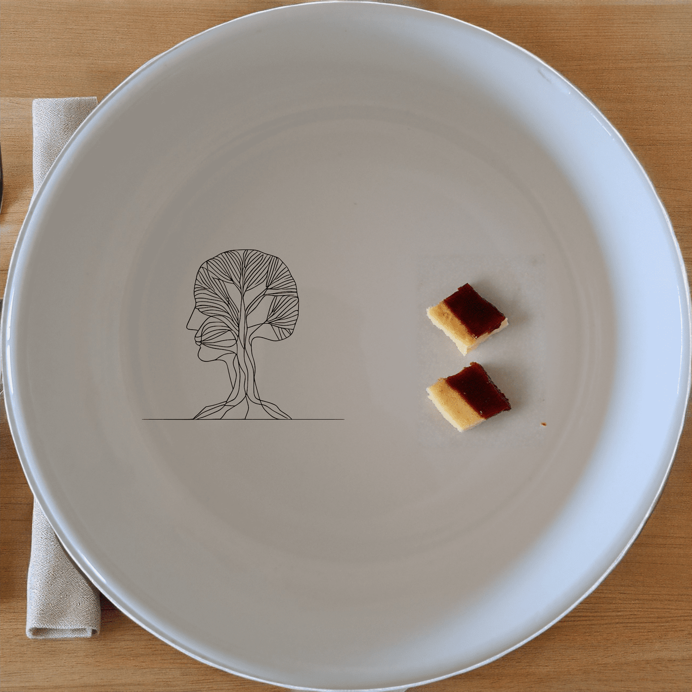 Tree Morphing Face Bowl Set of 4 - Range 1 is a unique and stylish addition to your kitchen, featuring an abstract design.