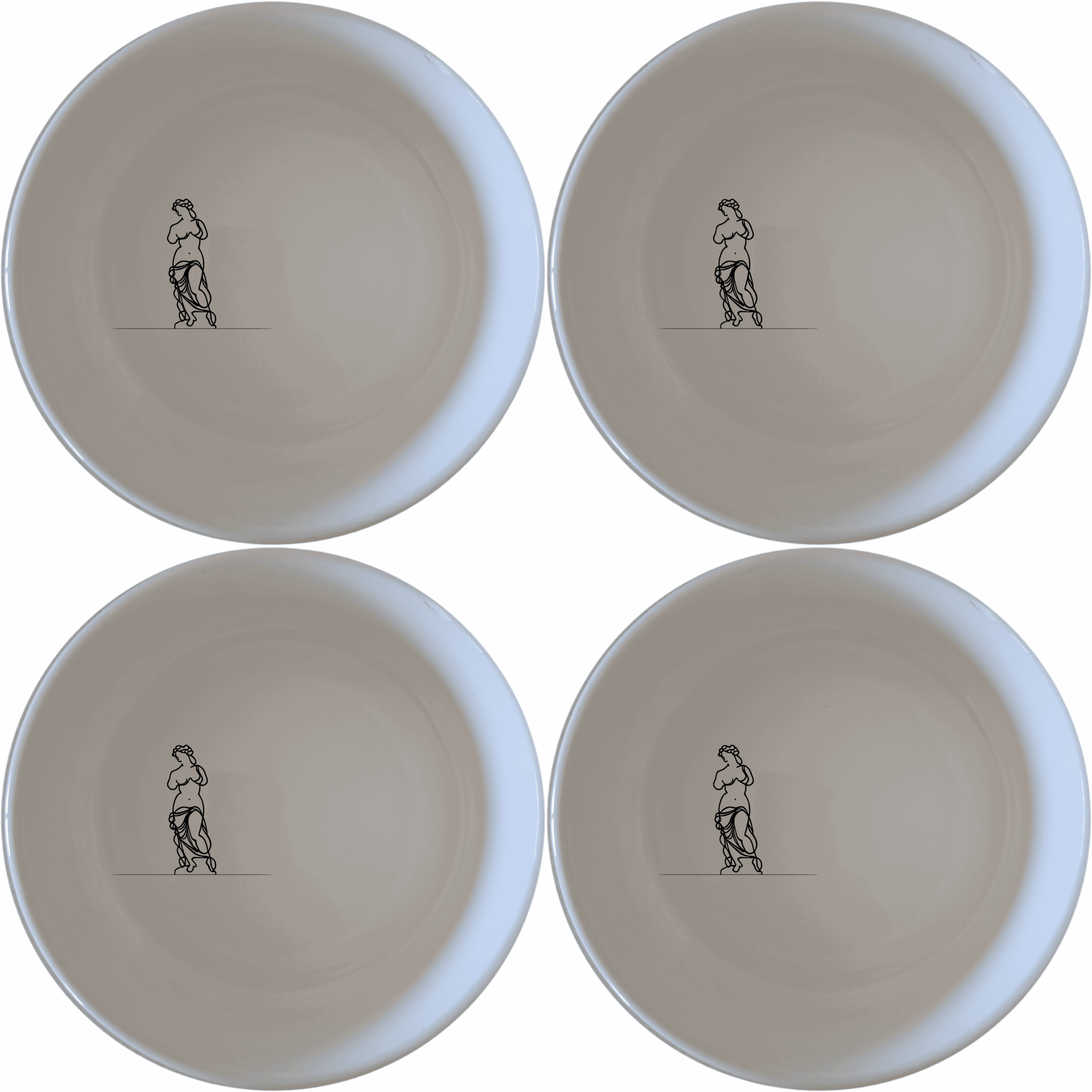 Venus Milo Bowl Set of 4 - Range 2 is a stylish and elegant addition to any kitchen, perfect for serving and enjoying meals with loved ones.