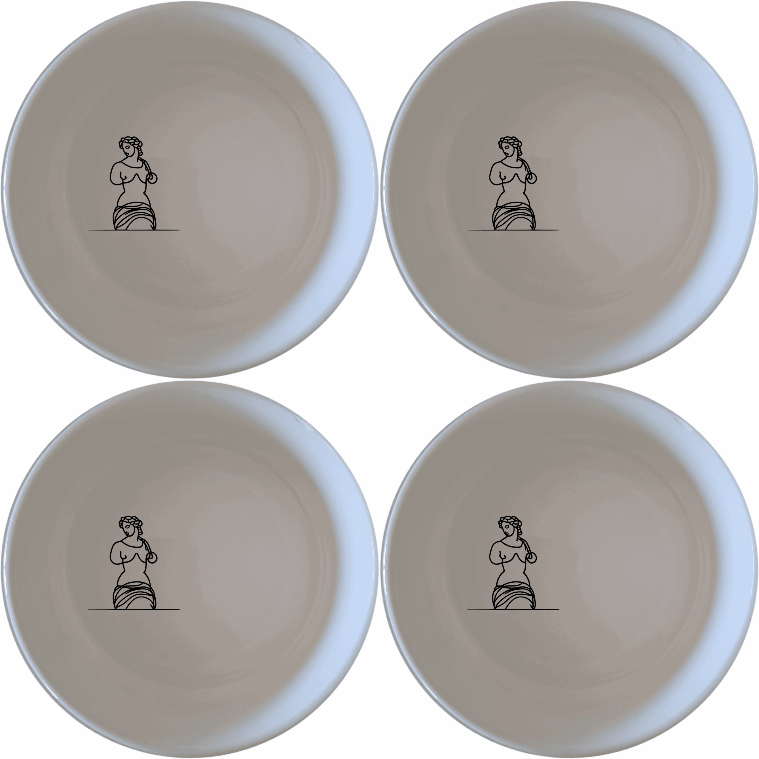The Venus Milo Bowl Set of 4 - Range 3 is a stylish and versatile addition to your kitchen, perfect for everyday use or special occasions.