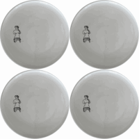 Venus Milo Side Plate Set of 4 - Range 1 is a stunning collection of four elegant side plates, each featuring a delicate laser-etched design of the iconic Venus de Milo statue. Crafted from premium ceramic, these plates are perfect for both everyday use and special occasions.